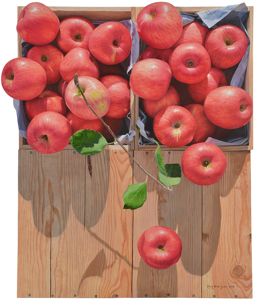 가을향기 RA 2531 _100.2 × 119 cm _Oil on Korean-paper_2025