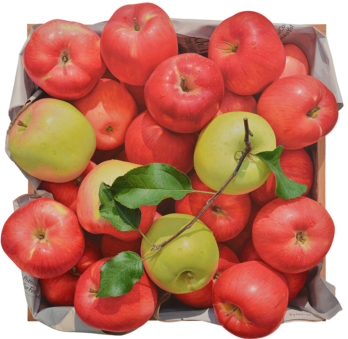 가을향기 RA 2540 _137 x 135 cm_Oil on Korean-paper _2025